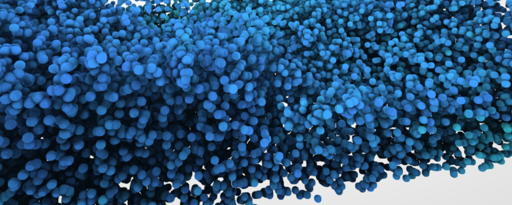 Close-in detail of the PIC/FLIP particles